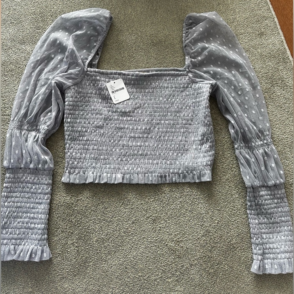 Elegant Smocked Top Free People NWT
